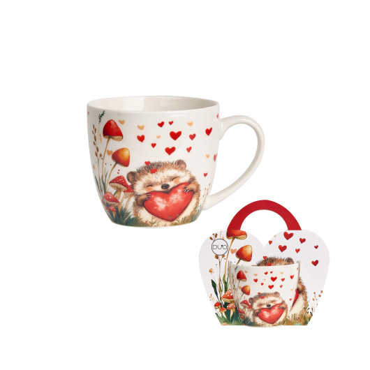 Skodelica porcelan Ježek 460ml 
