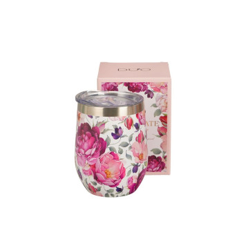 Skodelica Termo Kovinska Spring Roses White 330ml